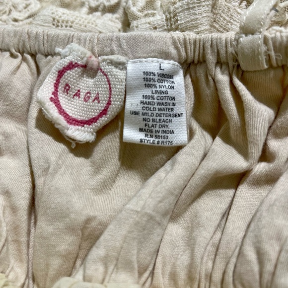 GORGEOUS Raga Anthropologie Layered Lacy Babydoll Minj Dress Sz Large - Picture 9 of 9